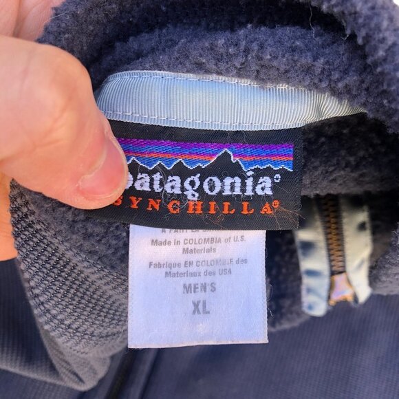 VINTAGE Patagonia Synchilla Sweater Jacket XL - Picture 7 of 7